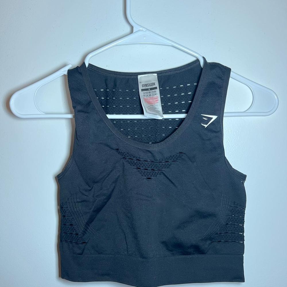 Gymshark Black Mesh Sports Bra/Tank